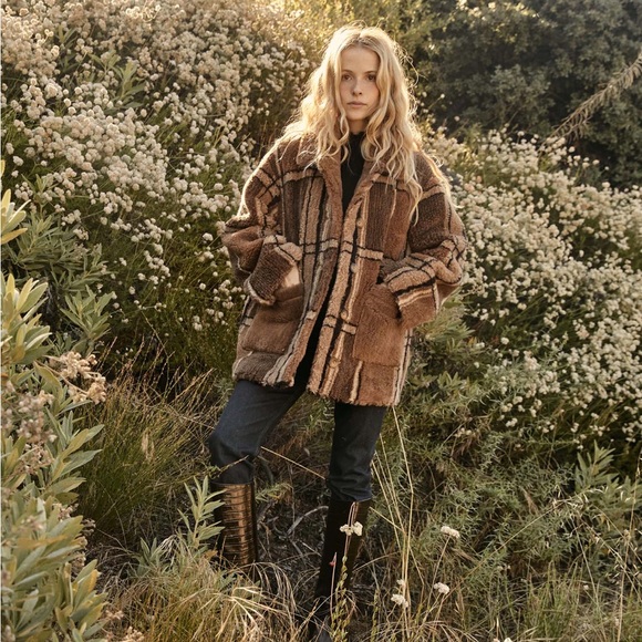 RARE Dôen Heirloom Easton Coat in Charcoal Sierra Plaid - Picture 11 of 16